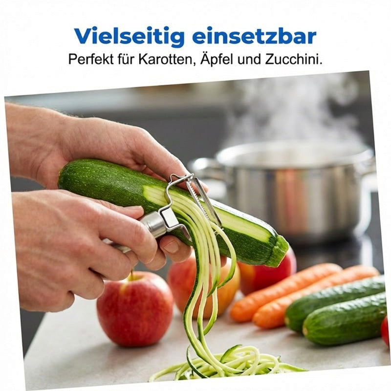 🔥Solange der Vorrat reicht 40 % Rabatt!🎉Multi-Funktions-Sparschäler & Julienne-Schneider aus Edelstahl