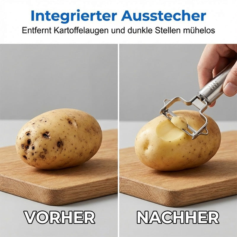 🔥Solange der Vorrat reicht 40 % Rabatt!🎉Multi-Funktions-Sparschäler & Julienne-Schneider aus Edelstahl