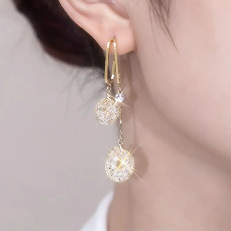 🔥Solange der Vorrat reicht 40 % Rabatt!🎉Elegante Ohrringe mit Kristallquasten
