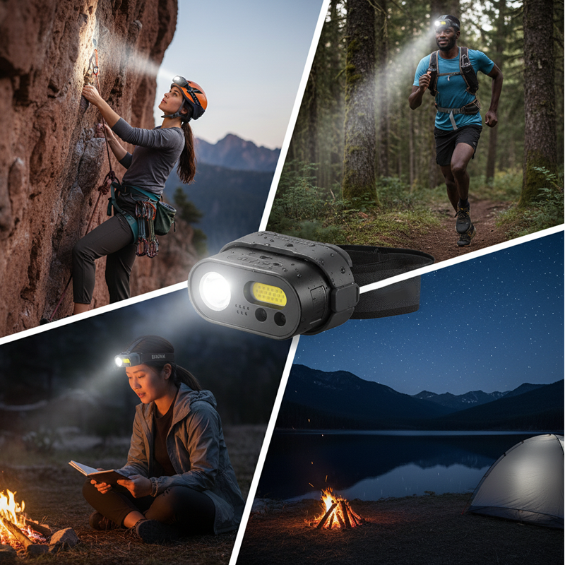 💡 50% RABATT! 🔦 Multifunktionale Wiederaufladbare LED-Stirnlampe – 6 Modi, Wasserdicht & Ideal Für Camping, Wandern, Reparaturen & Notfälle 🏕️