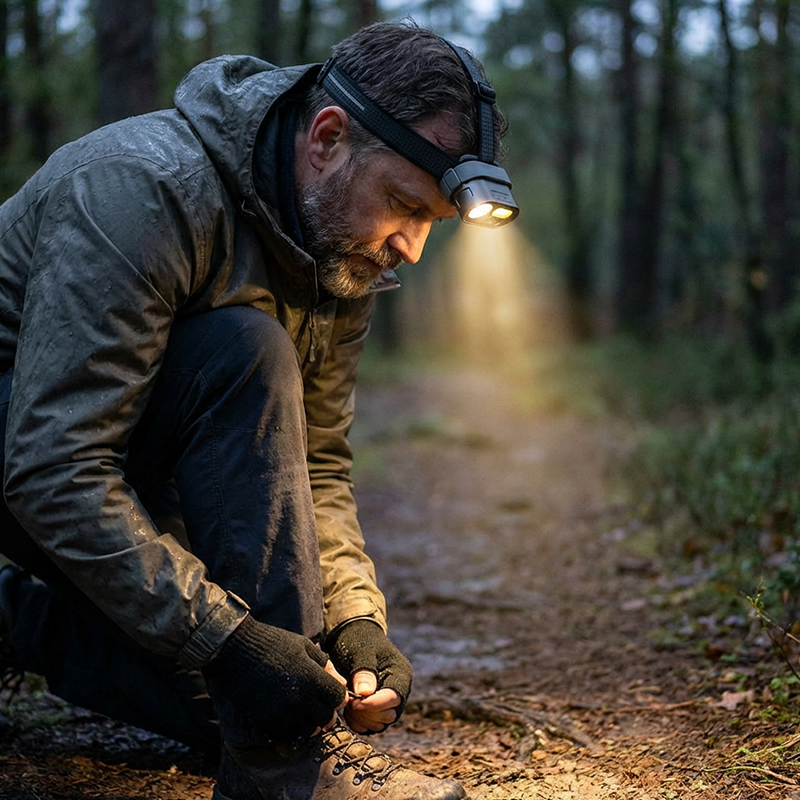 💡 50% RABATT! 🔦 Multifunktionale Wiederaufladbare LED-Stirnlampe – 6 Modi, Wasserdicht & Ideal Für Camping, Wandern, Reparaturen & Notfälle 🏕️