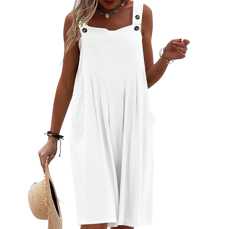 🔥 SOMMER MUST-HAVE: 49% 👗 Weitbein-Jumpsuit ohne Ärmel ✨ luftig, bequem & mit praktischen Taschen 🌿
