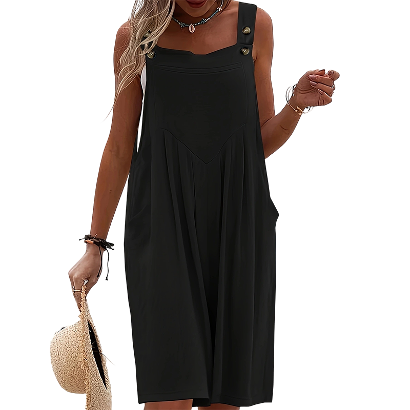 🔥 SOMMER MUST-HAVE: 49% 👗 Weitbein-Jumpsuit ohne Ärmel ✨ luftig, bequem & mit praktischen Taschen 🌿