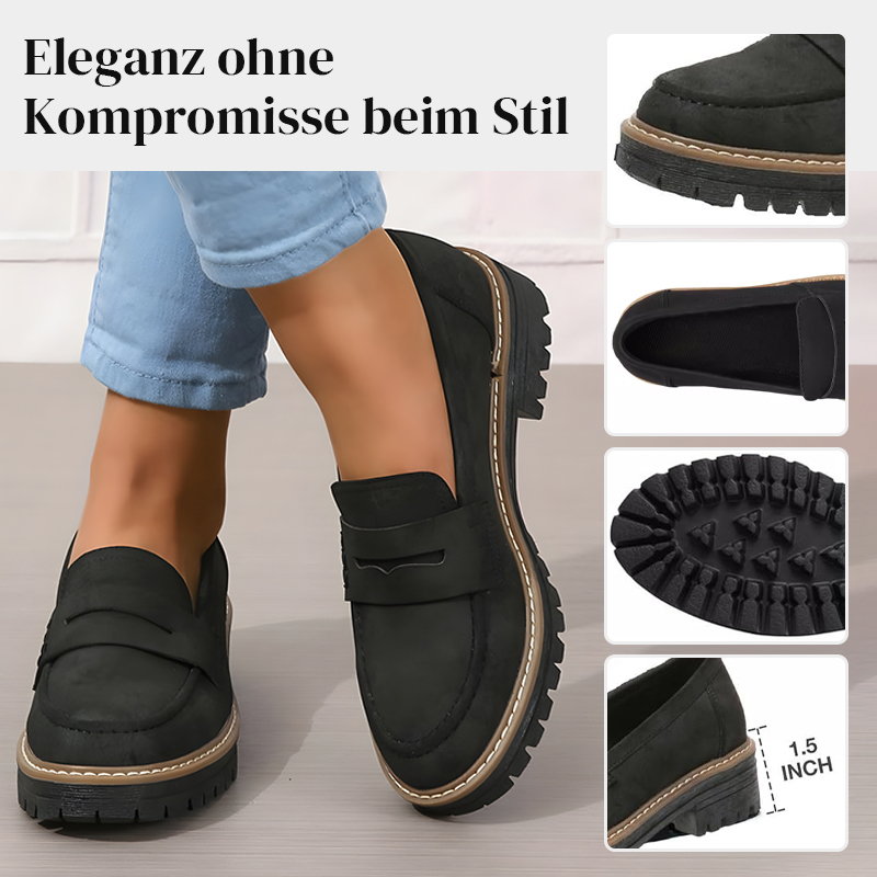 ⏳Begrenzte Zeit 50% Rabatt💥Bequeme Damen-Slip-On-Loafers mit Blockabsatz