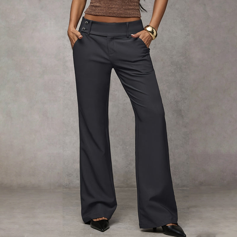 🌺💐Elegante ausgestellte Damen-Hosenanzughose
