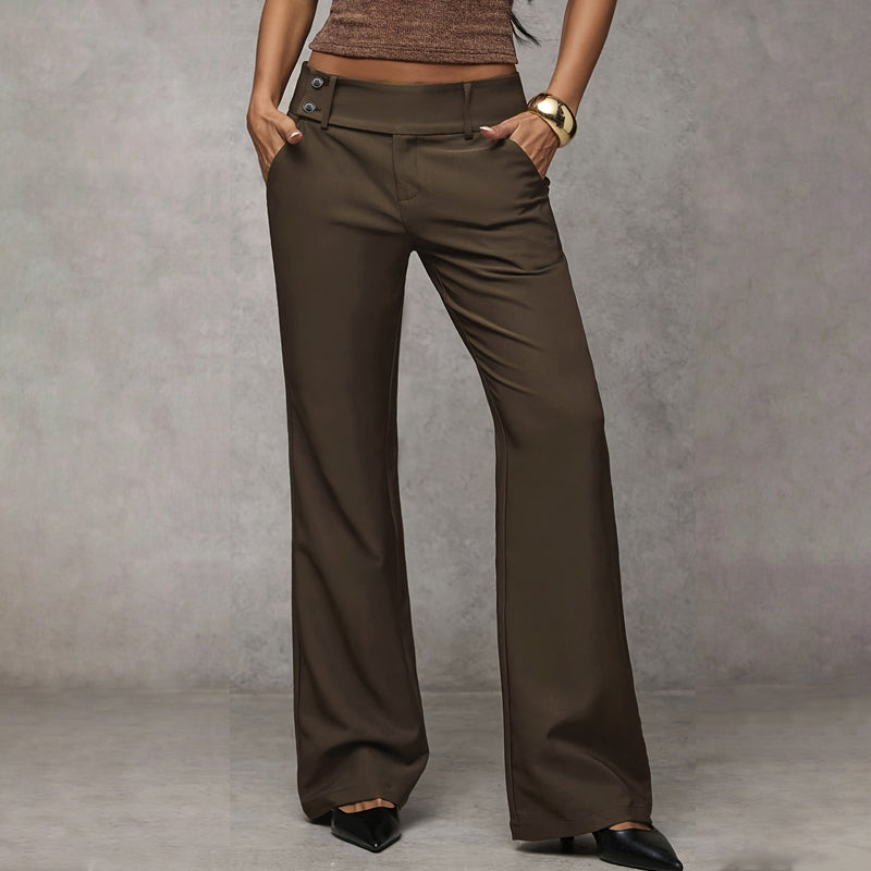 🌺💐Elegante ausgestellte Damen-Hosenanzughose