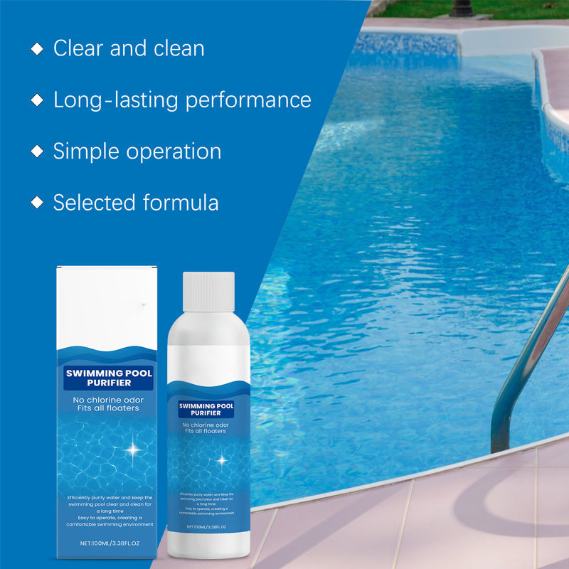 💧 Reinigungsflüssigkeit für Pools – kristallklares Wasser, mühelos! ✨ Schluss mit grünem Wasser und aggressiven Produkten – genießen Sie jederzeit ein gesundes, natürliches Badevergnügen. 🏊‍♂️💙