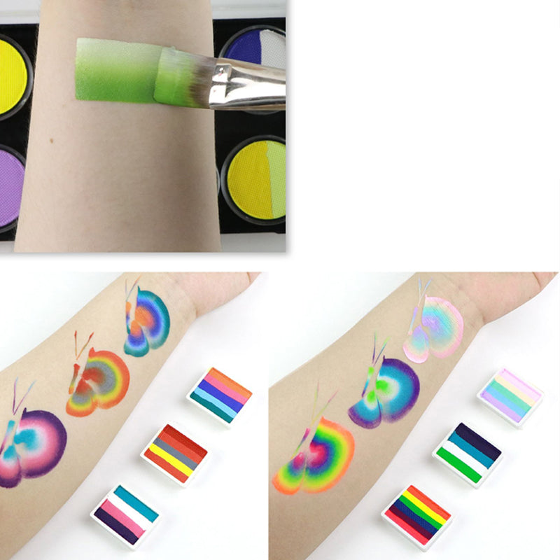 Gluschwein - Professionelles Regenbogen-Set mit Gesichts- und Körperfarben