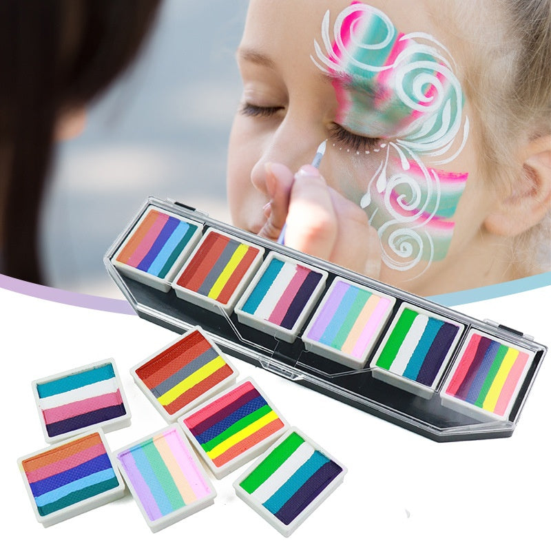 Gluschwein - Professionelles Regenbogen-Set mit Gesichts- und Körperfarben