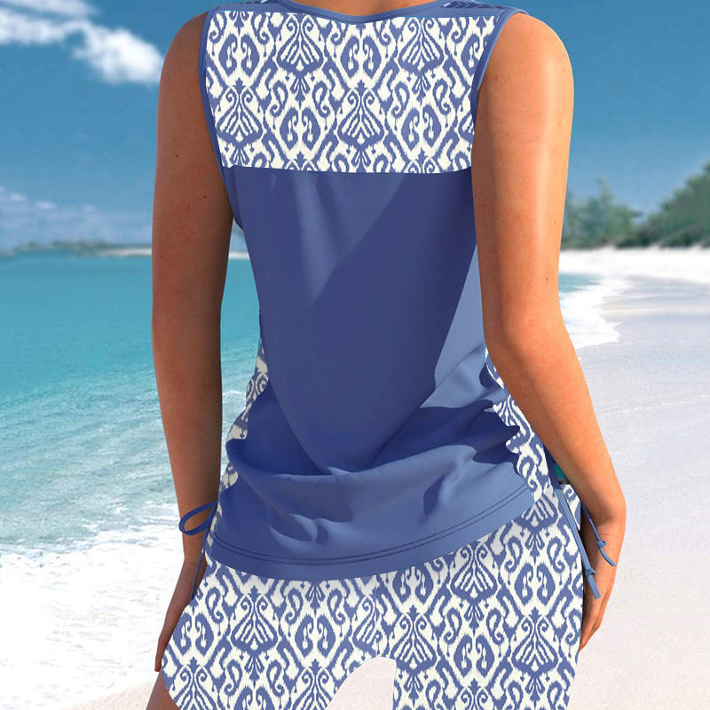 Zweiteiliger Bikini – hochtailliert mit Bandeau-Top – perfekt für den Strand👙🏖️