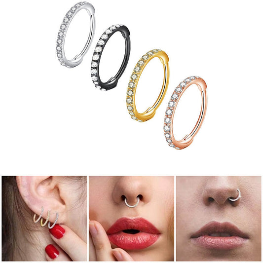 💎 50% RABATT! ✨ Diamant Nasenring Schmuck – Hochwertige Zirkonia, Hypoallergenes Material & Perfekt Für Einen Eleganten, Täglichen Look 👃