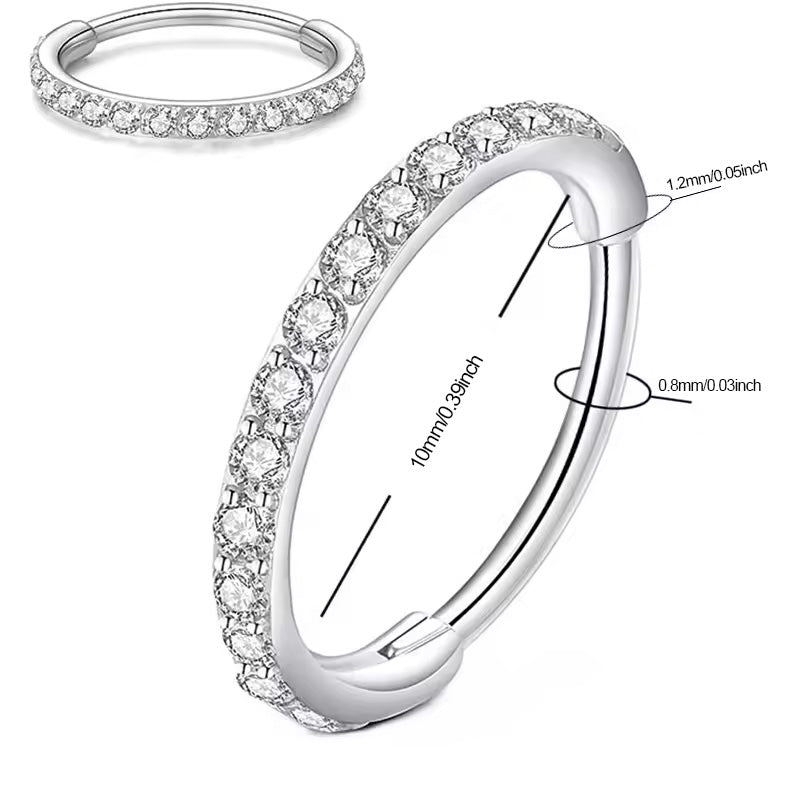 💎 50% RABATT! ✨ Diamant Nasenring Schmuck – Hochwertige Zirkonia, Hypoallergenes Material & Perfekt Für Einen Eleganten, Täglichen Look 👃