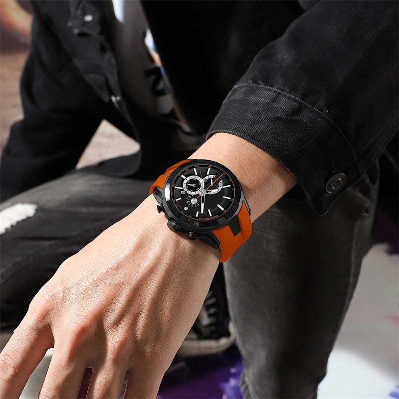 Gluschwein - Sportuhr mit leuchtendem Silikonarmband, wasserdicht