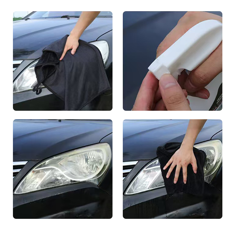 Gluschwein - Professionelles Scheinwerfer-Reparatur- & Polierset – entfernt Kratzer & Gelbfärbung – für klare & helle Autoscheinwerfer