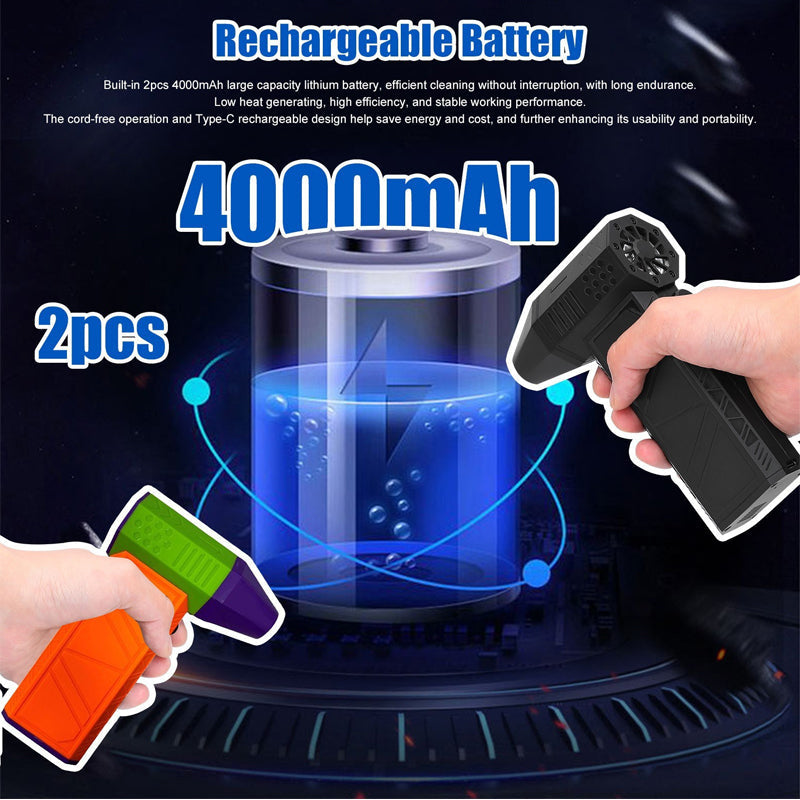 🔥Solange der Vorrat reicht 40 % Rabatt!🎉Rechargeable Turbo Fan for PC, Keyboard & Car Cleaning