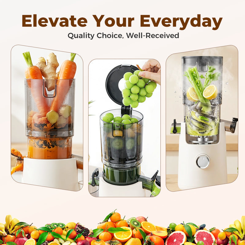 Gluschwein - Zeitlich begrenztes Angebot ⏰✨ Slow Juicer mit breiter Einfüllöffnung für ganze Früchte
