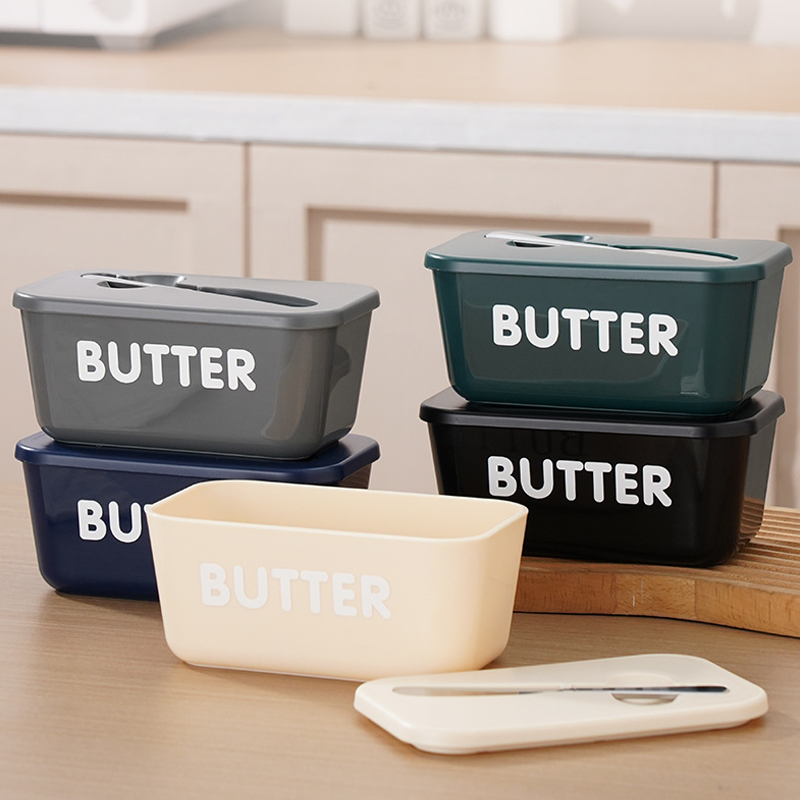 🧈 50% RABATT! 🍞 Große Butterdose aus Kunststoff mit Deckel & Integriertem Messer – Platzsparend, Frischhaltend & Ideal Für Die Küche 🏠