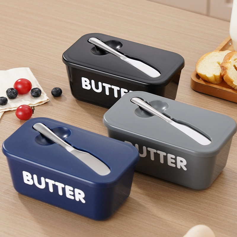 🧈 50% RABATT! 🍞 Große Butterdose aus Kunststoff mit Deckel & Integriertem Messer – Platzsparend, Frischhaltend & Ideal Für Die Küche 🏠
