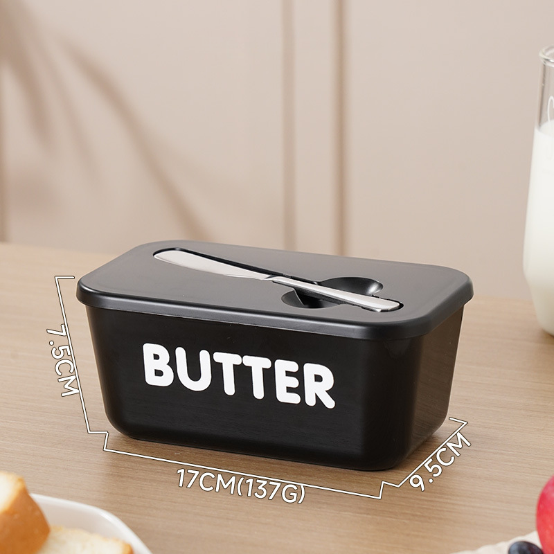🧈 50% RABATT! 🍞 Große Butterdose aus Kunststoff mit Deckel & Integriertem Messer – Platzsparend, Frischhaltend & Ideal Für Die Küche 🏠