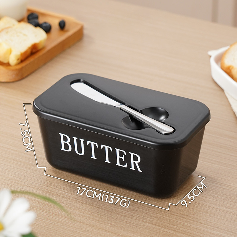 🧈 50% RABATT! 🍞 Große Butterdose aus Kunststoff mit Deckel & Integriertem Messer – Platzsparend, Frischhaltend & Ideal Für Die Küche 🏠