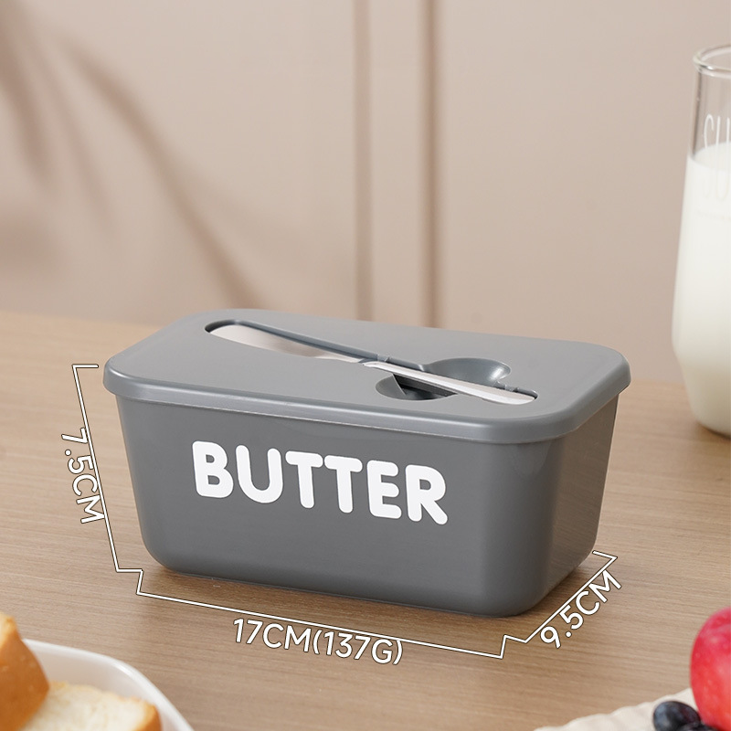🧈 50% RABATT! 🍞 Große Butterdose aus Kunststoff mit Deckel & Integriertem Messer – Platzsparend, Frischhaltend & Ideal Für Die Küche 🏠