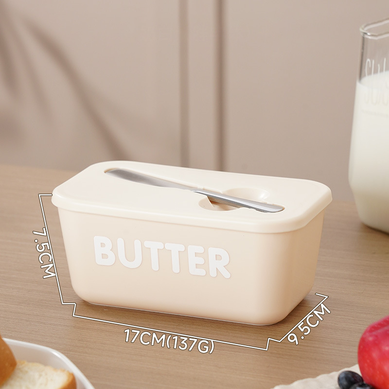 🧈 50% RABATT! 🍞 Große Butterdose aus Kunststoff mit Deckel & Integriertem Messer – Platzsparend, Frischhaltend & Ideal Für Die Küche 🏠