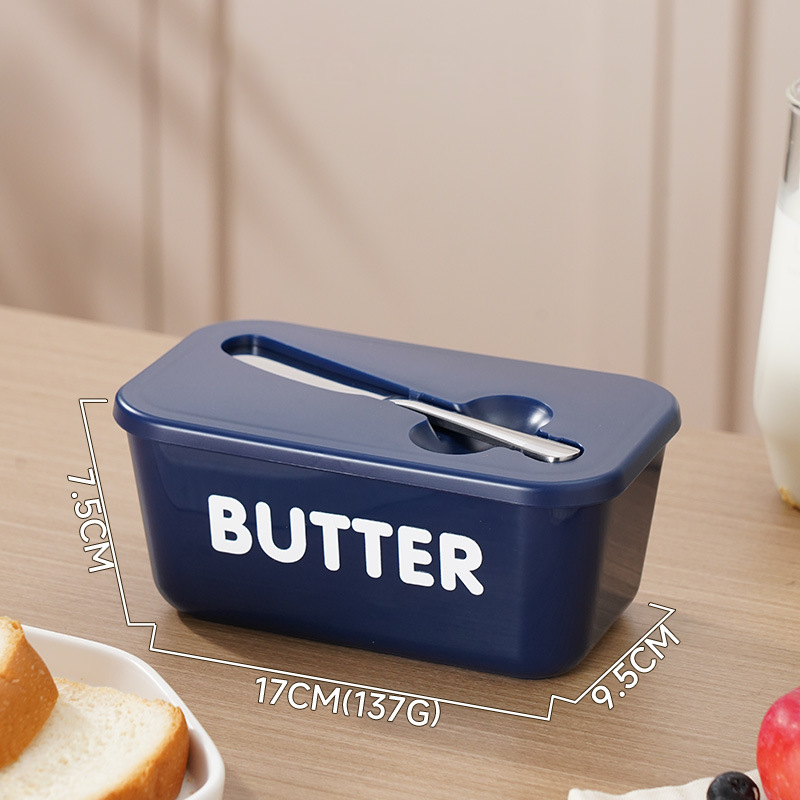 🧈 50% RABATT! 🍞 Große Butterdose aus Kunststoff mit Deckel & Integriertem Messer – Platzsparend, Frischhaltend & Ideal Für Die Küche 🏠