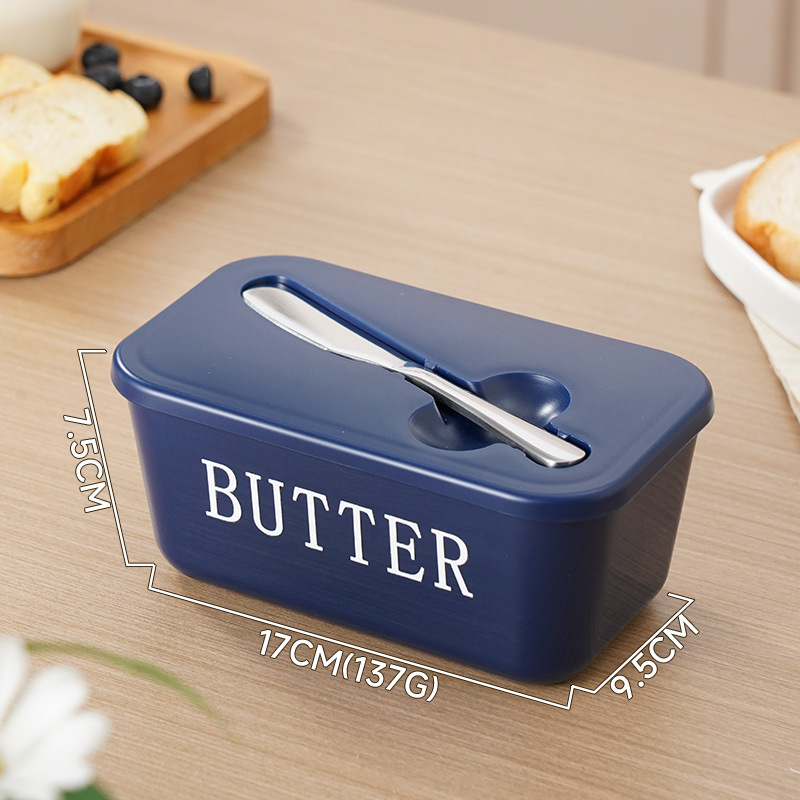 🧈 50% RABATT! 🍞 Große Butterdose aus Kunststoff mit Deckel & Integriertem Messer – Platzsparend, Frischhaltend & Ideal Für Die Küche 🏠