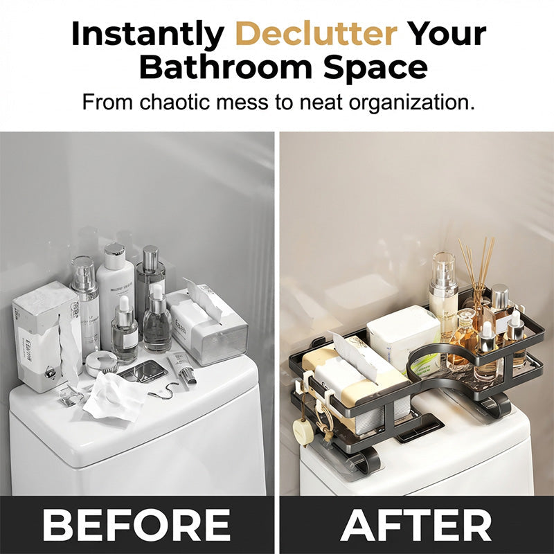 Gluschwein - Wall-Mounted Bathroom & Kitchen Organizer Rack