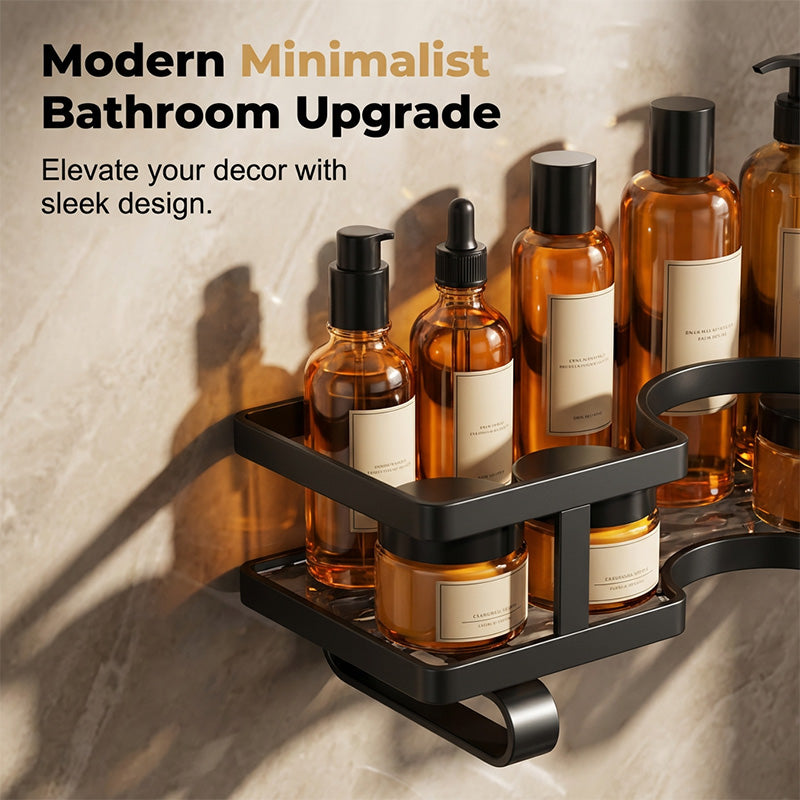 Gluschwein - Wall-Mounted Bathroom & Kitchen Organizer Rack