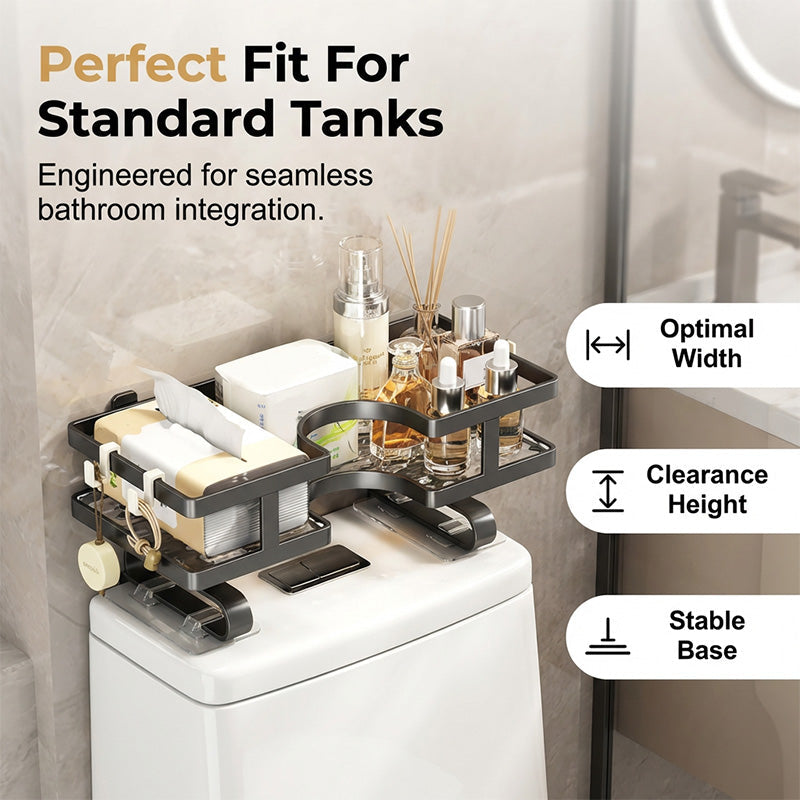 Gluschwein - Wall-Mounted Bathroom & Kitchen Organizer Rack