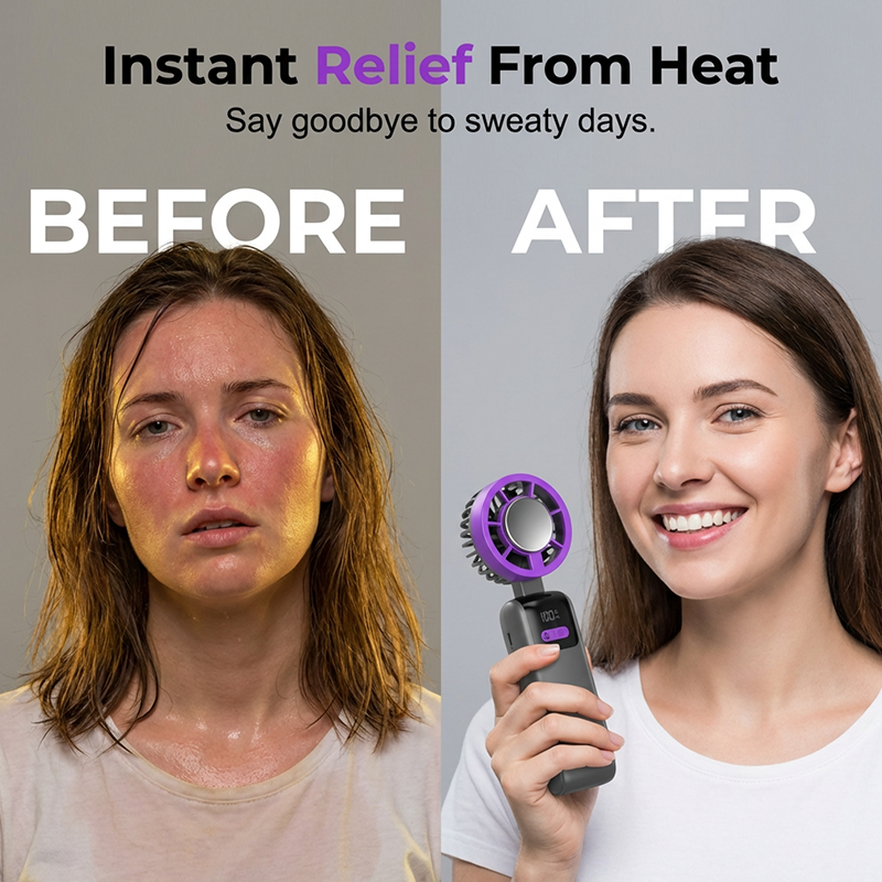 ⏳ NUR HEUTE: 17,99 €!🌬️ArcticBreeze – Tragbarer Kühl-Lüfter - Mit Kühlplatte 🧊 | Leise 🔇 | Akku-betrieben 🔋Sofort kühlen – überall! ✈️