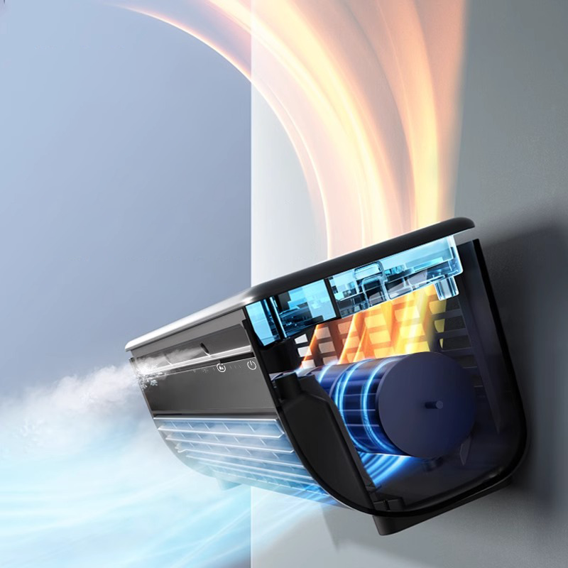 Gluschwein - ✅ Zeitlich begrenztes Angebot – auch perfekt für die Küche! 🧼🍳Universelle Mini-Klimaanlage mit Eisnebel für Tisch und Wandmontage