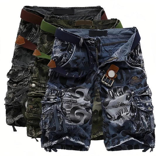 Gluschwein - Herren-Cargoshorts 🩸 Klassisch und robust, mit vielen Taschen für alles, was du brauchst, leichtgängigem Reißverschluss, strapazierfähig und abriebfest, geeignet für Arbeit und Freizeit 💪
