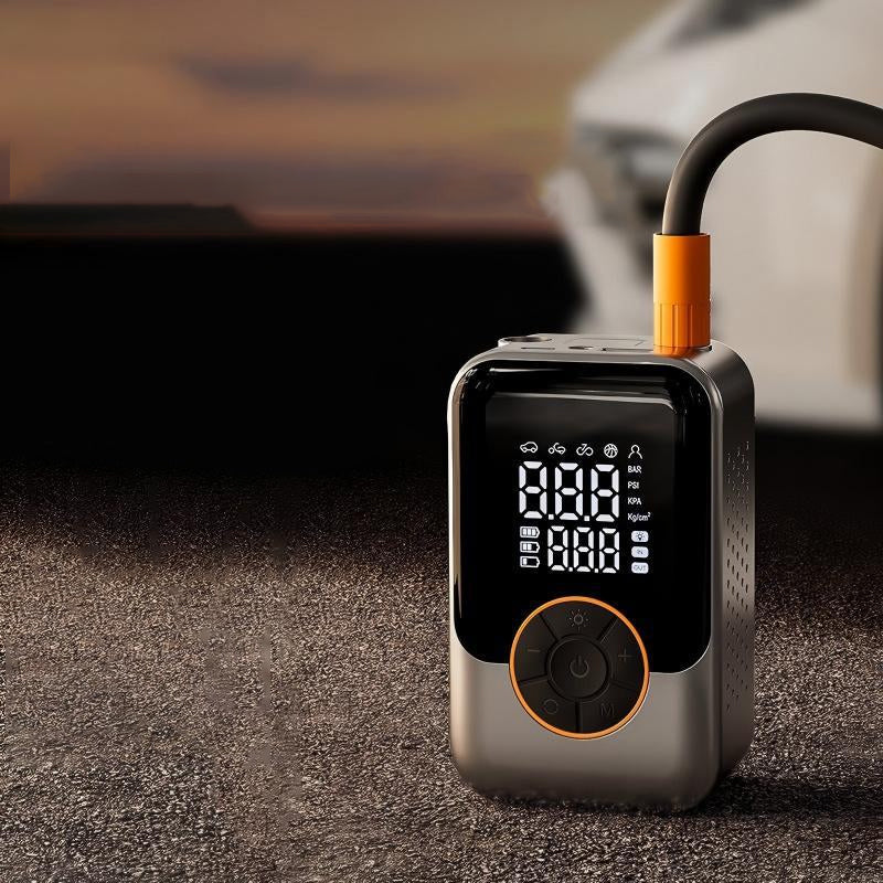 Gluschwein - ⚡ 50 % Rabatt – Kabelloser Hochdruck-Reifenfüller – Dual-Display, automatische Abschaltung & tragbar – für Auto, Motorrad, Fahrrad & Bälle 🚗