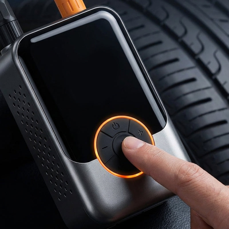 Gluschwein - ⚡ 50 % Rabatt – Kabelloser Hochdruck-Reifenfüller – Dual-Display, automatische Abschaltung & tragbar – für Auto, Motorrad, Fahrrad & Bälle 🚗