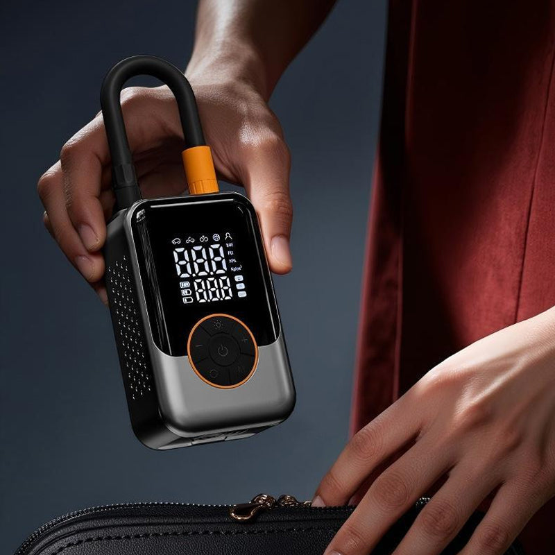 Gluschwein - ⚡ 50 % Rabatt – Kabelloser Hochdruck-Reifenfüller – Dual-Display, automatische Abschaltung & tragbar – für Auto, Motorrad, Fahrrad & Bälle 🚗