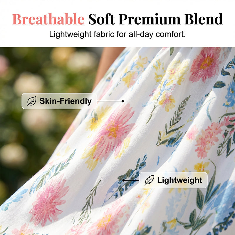 🌺 LIMITIERT: 49% RABATT! 🔥 Boho Off-Shoulder Maxikleid mit Schlitz & Taschen – Leicht, Weiblich & Perfekt für den Alltag 👗