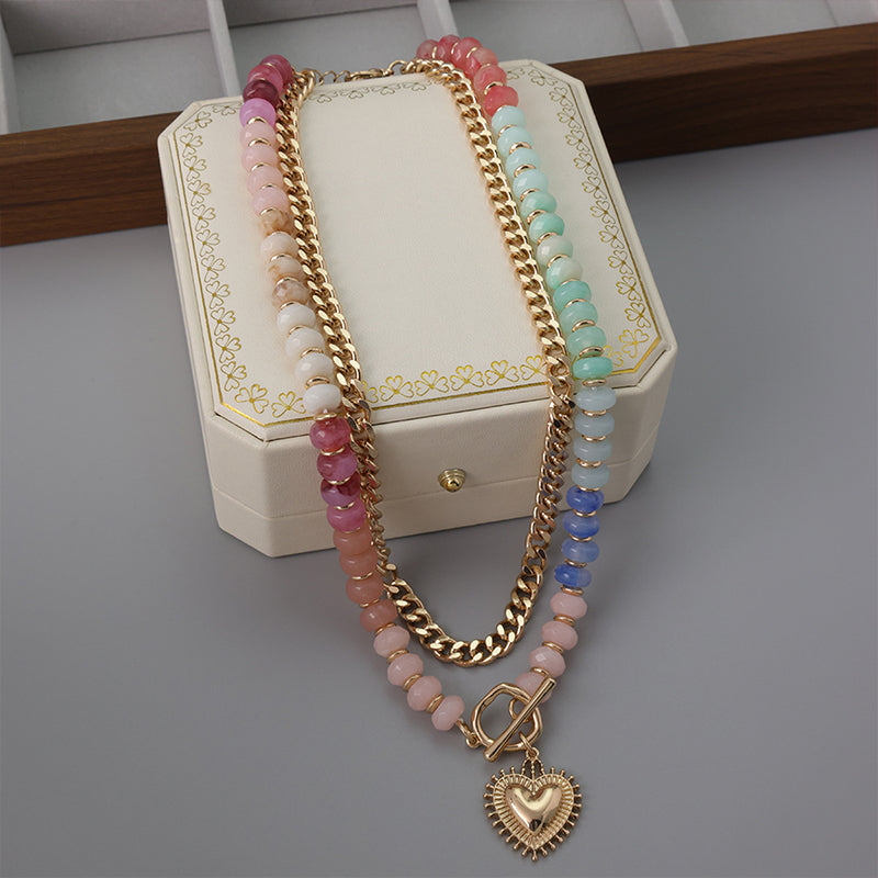 🌈 49% RABATT! 📿 Boho-Regenbogenkette mit Perlen & Kette – Buntes Design, Leichtgewicht & Perfekt Für Einen Fröhlichen, Kreativen Look ✨