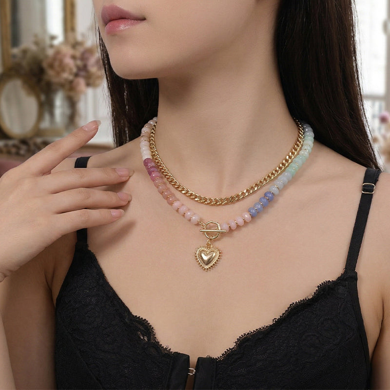 🌈 49% RABATT! 📿 Boho-Regenbogenkette mit Perlen & Kette – Buntes Design, Leichtgewicht & Perfekt Für Einen Fröhlichen, Kreativen Look ✨