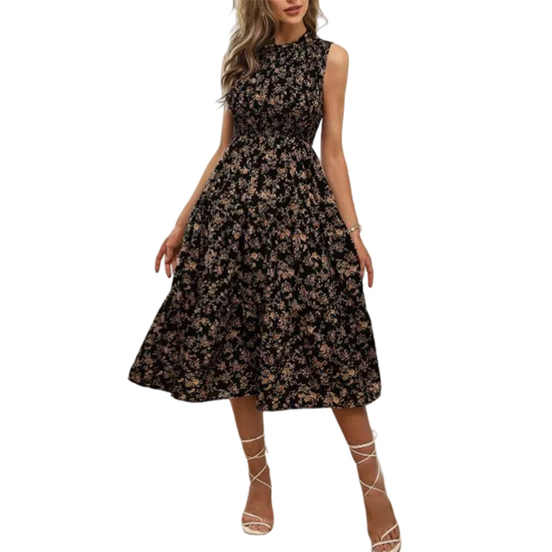 👗🌸 Ärmelloses Freizeitkleid mit Blumenmuster für Damen – Leicht, lässig & perfekt für den Sommer 🌼