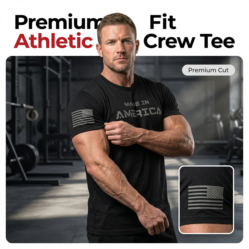 Gluschwein - 👕🏃 Herren Rundhals-T-Shirt Athletic Fit – Atmungsaktive Baumwolle, Bewegungsfreiheit & Feuchtigkeitsableitung Für Optimalen Komfort ✨