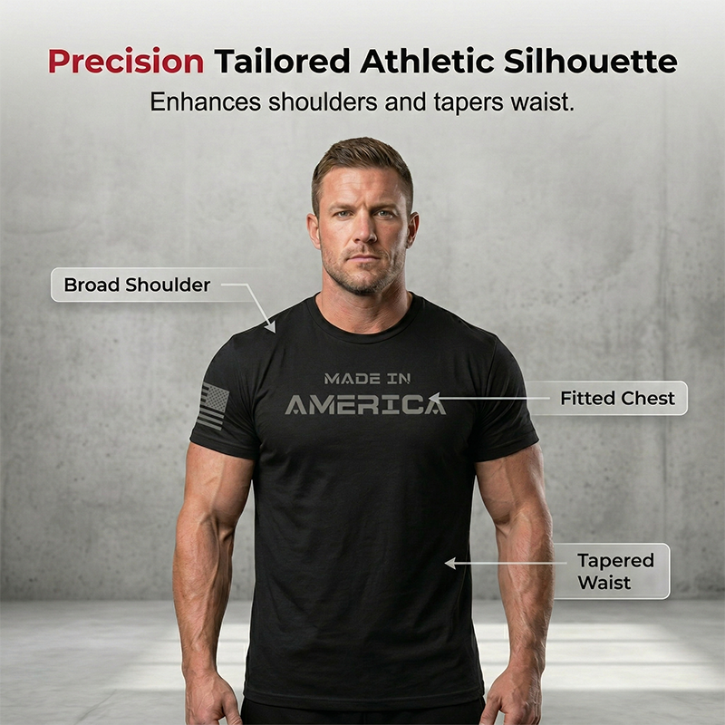Gluschwein - 👕🏃 Herren Rundhals-T-Shirt Athletic Fit – Atmungsaktive Baumwolle, Bewegungsfreiheit & Feuchtigkeitsableitung Für Optimalen Komfort ✨