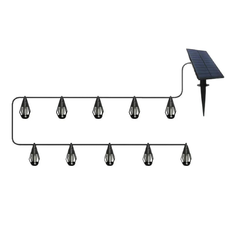 🌟 LIMITIERTE AKTION: 50% RABATT! 💡 IP65 Solar-LED-Lichterkette mit Flammen-Effekt – Wasserdicht, Mit Sensor, 360° Licht für Garten, Terrasse & Balkon 🔥
