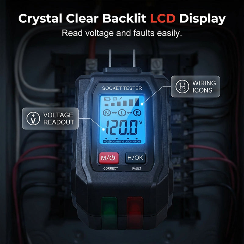 Gluschwein - Multifunctional Digital GFCI Outlet Tester