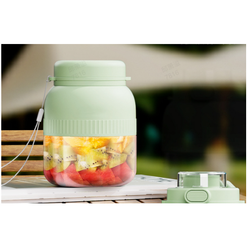 ⚡ Jetzt -50%!🥤 Tragbarer Mixer mit 2 Deckeln & Bechern – Frische Smoothies überall