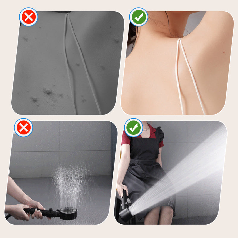 🚿Hochdruck-Duschkopf mit 4 Strahlarten und Filter