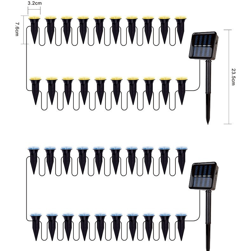 Gluschwein - 🔥Solange der Vorrat reicht 40 % Rabatt!🎉Solarbetriebene Gartenwegleuchten