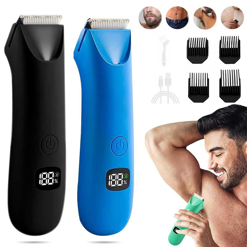 Gluschwein - 🧔 Wiederaufladbarer Körperrasierer für Männer | Für die Nass- und Trockenrasur ✨