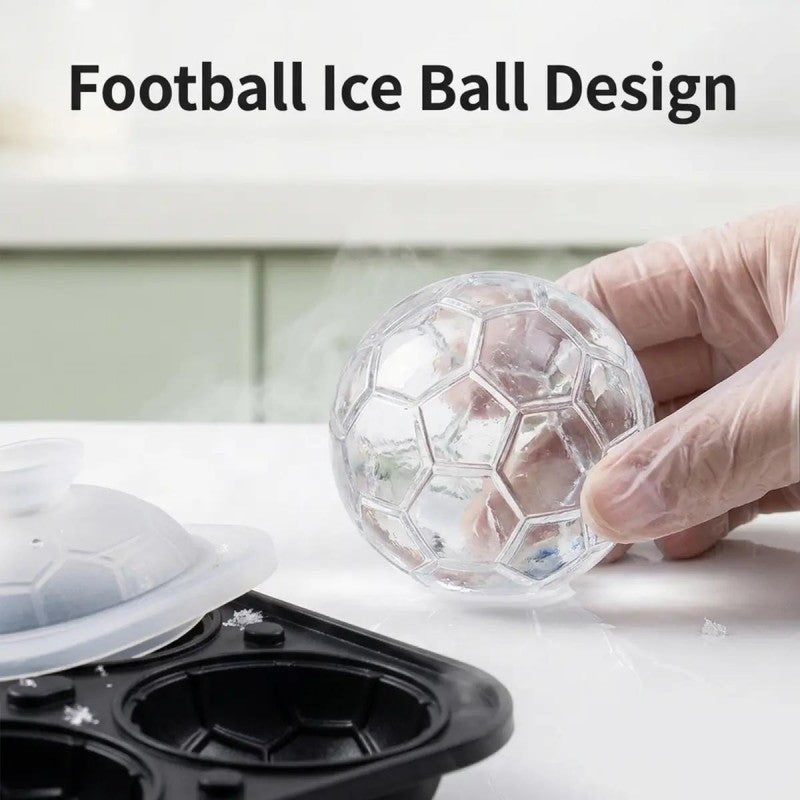 🔥 Silikon Eisballform in Fußballform – perfekte Eiswürfel für Sommerdrinks 🧊⚽✨